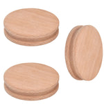 10Pcs Round Slicker Edge Burnisher Tool Beech Wood DIY Leather Craft Edging Chamfering Device