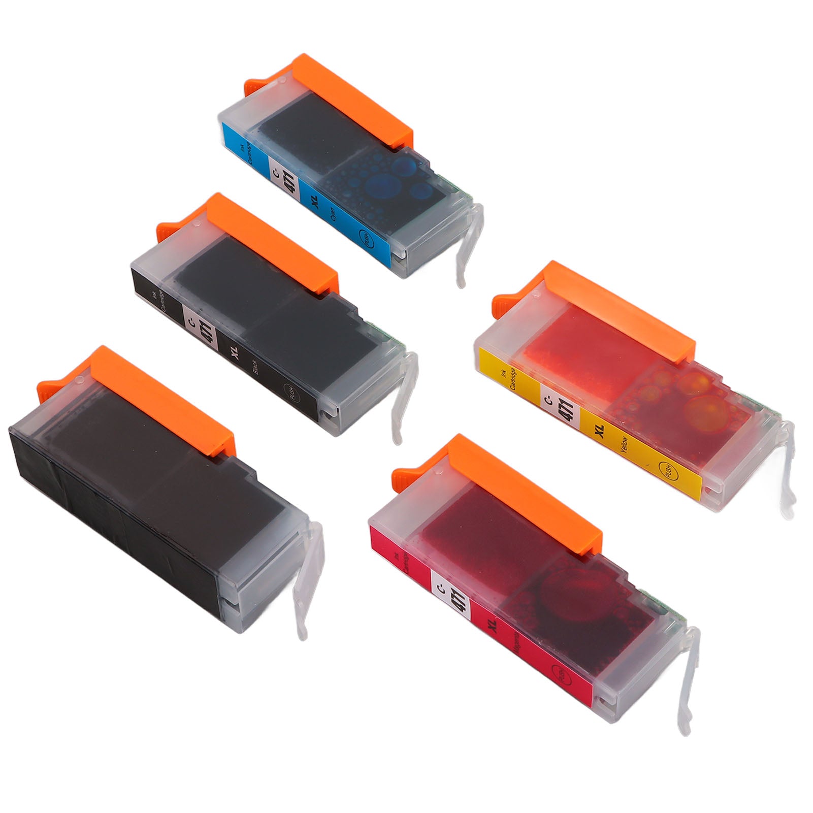 5Pcs Ink Cartridges ABS Cartridge Replacement for PIXMA MG5740 MG6840 MG7740 TS5040 TS6040