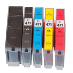 5Pcs Ink Cartridges ABS Cartridge Replacement for PIXMA MG5740 MG6840 MG7740 TS5040 TS6040