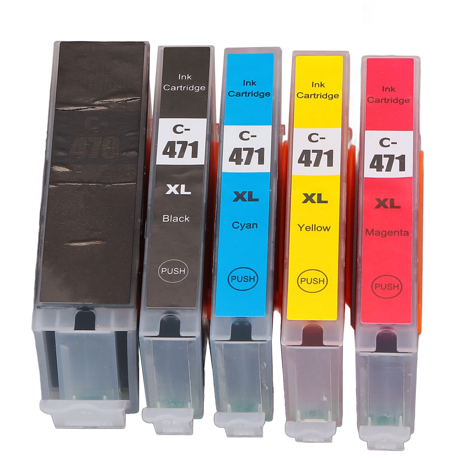 5Pcs Ink Cartridges ABS Cartridge Replacement for PIXMA MG5740 MG6840 MG7740 TS5040 TS6040