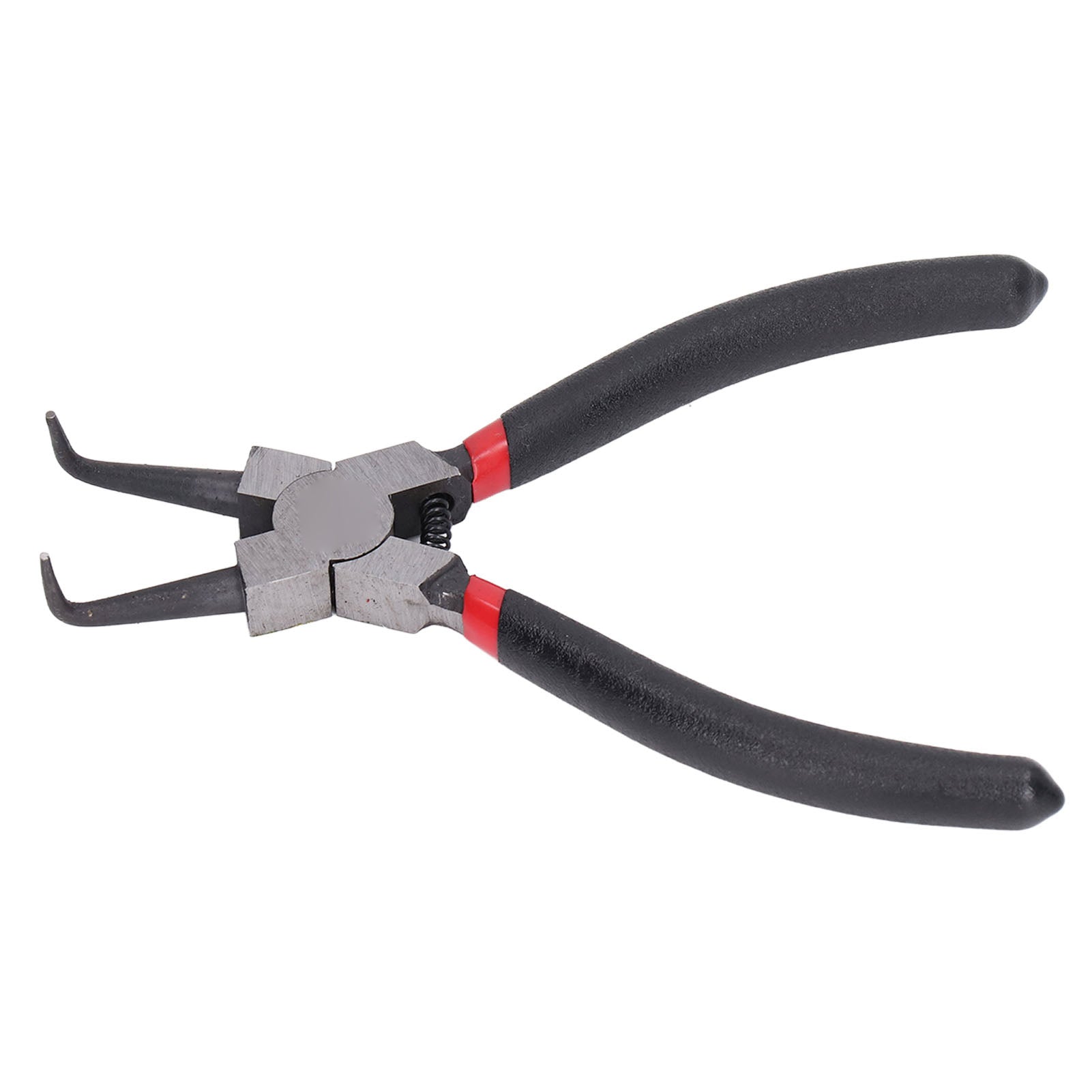 Internal Curved Retainer Ring Pliers Carbon Steel Rubber Circlip Pliers with Immersion Handle 6in