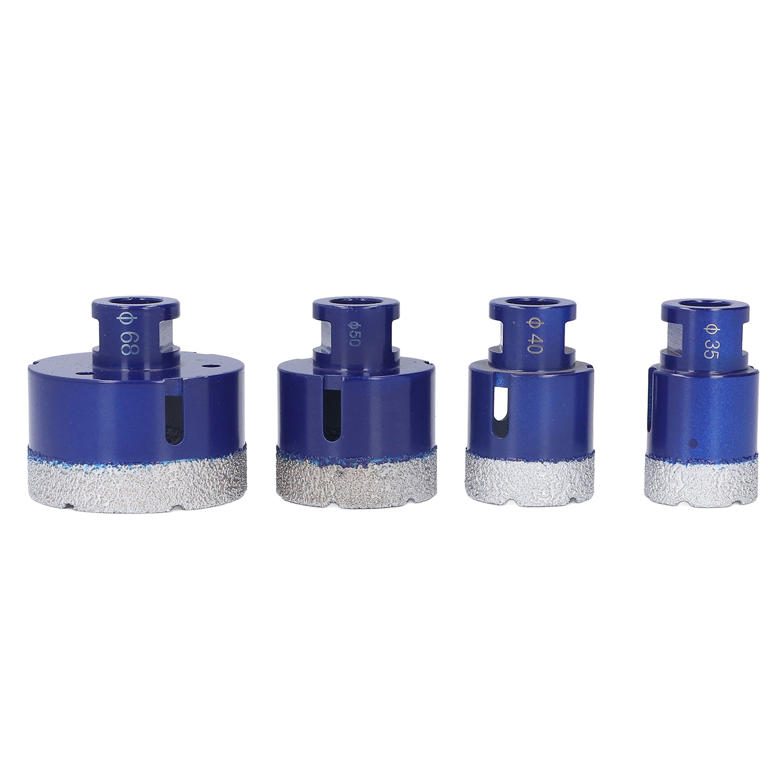 Diamond Hole Saw Kit Drill Brazed Core Bits 35 40 50 68mm M14 Thread for Glass Ceramic Granite