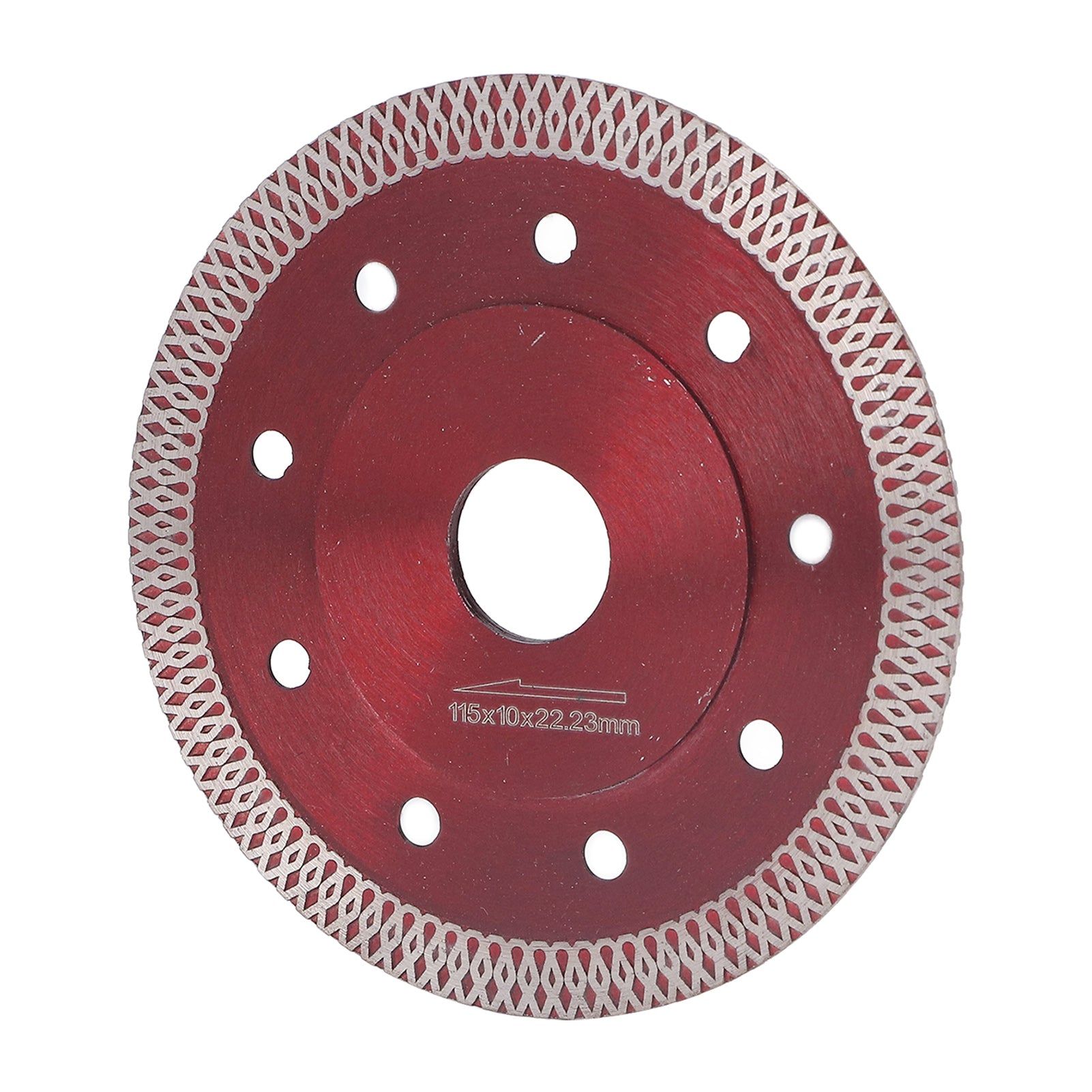Super Thin Saw Blade Red Diamond 65 Manganese Alloy Steel Incisive Porcelain Saw Blade for Granite 4.5in