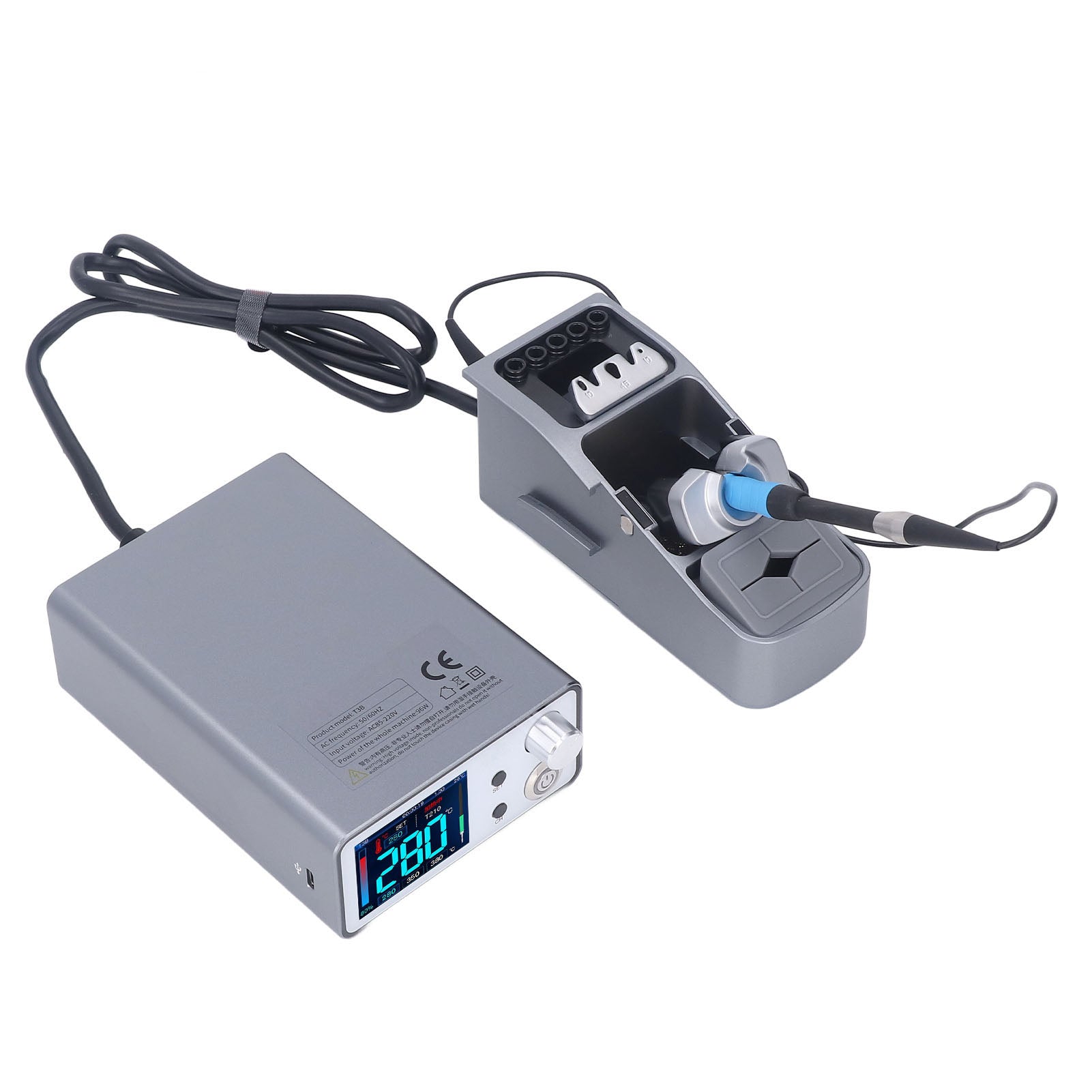 Digital Display Electric Soldering Iron Quickly Heating Automatic Soldering Iron Station Kit for Maintenance EU Plug 100-240V