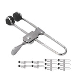 10PCS Lever Action Grid Clamp Multifunctional Stainless Steel Rust Proof Tile Mounting Clips