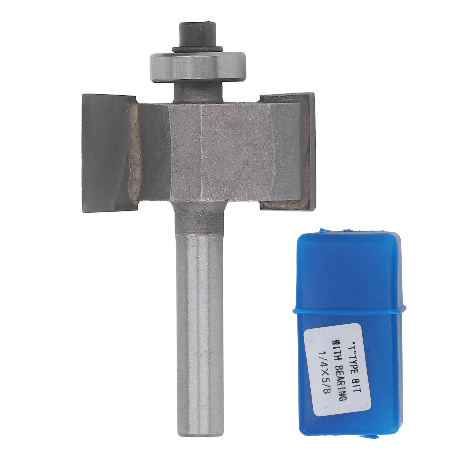 T Type Router Bit Ball Shaped 1/4 Shank Tungsten Alloy PTFE Coating Woodworking Milling Cutter