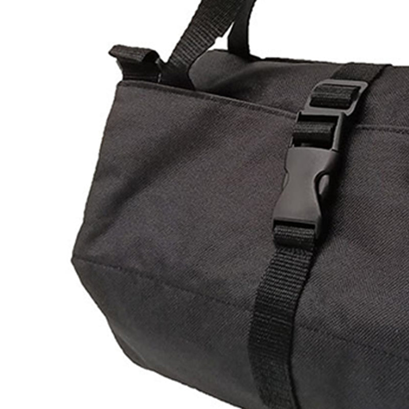 Portable Roll Up Bag with Buckle Oxford Cloth Hanging Tool Storage Bag for Hardware Automobile Parts Black