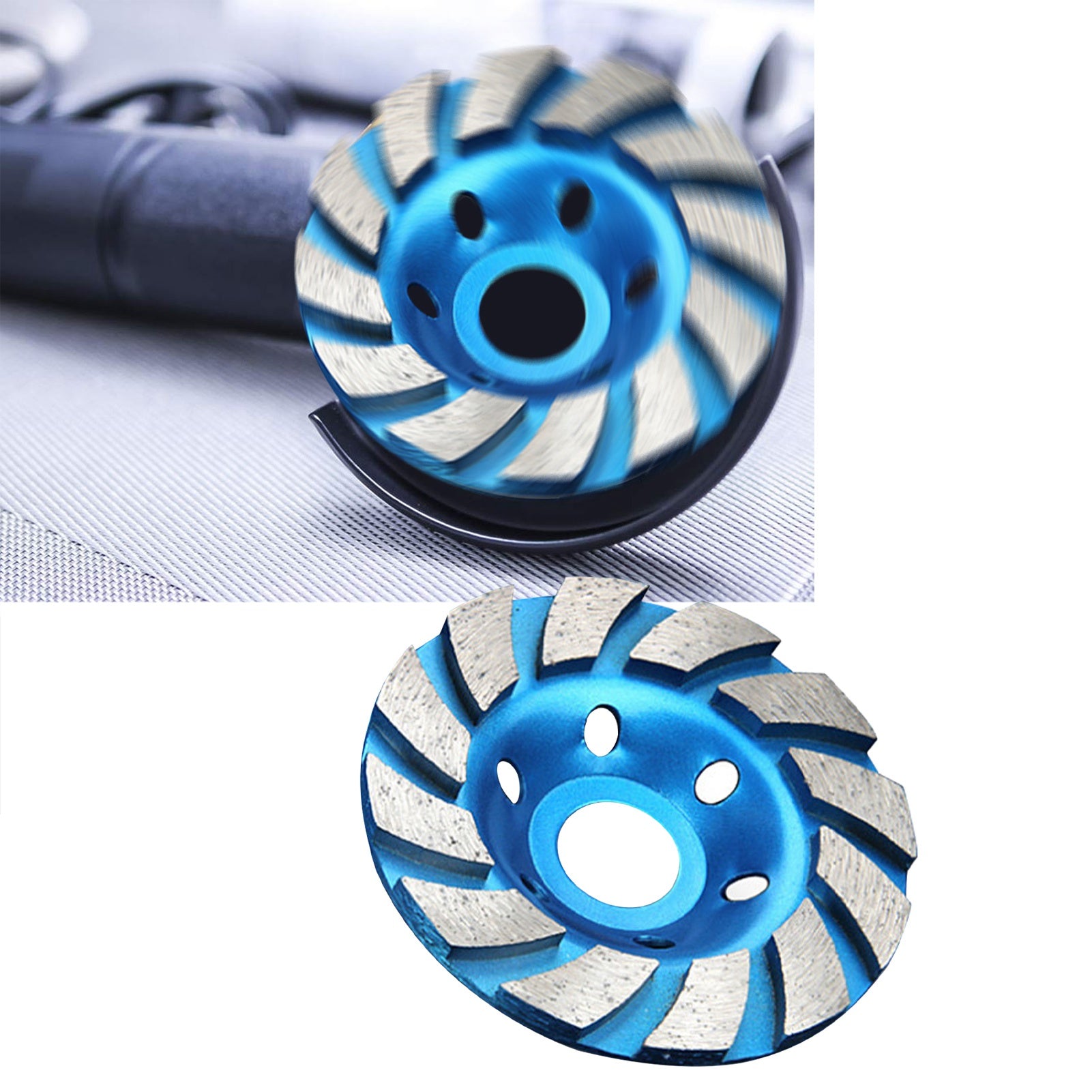 Diamond Grinding Disc 100mm Grinding Wheel Disc for Stone Concrete Polishing Blue