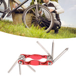 11 in 1 Bike Multitool Chain Breaker Hex Wrench Slot Cross Screwdriver Multi Function Bike Repair Tools Red