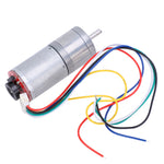 Gear Motor DC with Speed Encoder Brush DC Motors Reducer Copper Stainless Steel GA25‑370DC12V 1200RPM