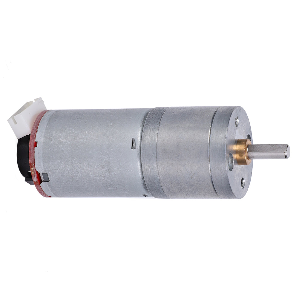 Gear Motor DC with Speed Encoder Brush DC Motors Reducer Copper Stainless Steel GA25‑370DC12V 1200RPM