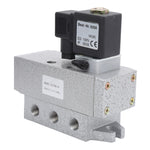 2 Position 5 Way Solenoid Valve Single Electric Control Industrial Supplies K25DH‑8AC 220V