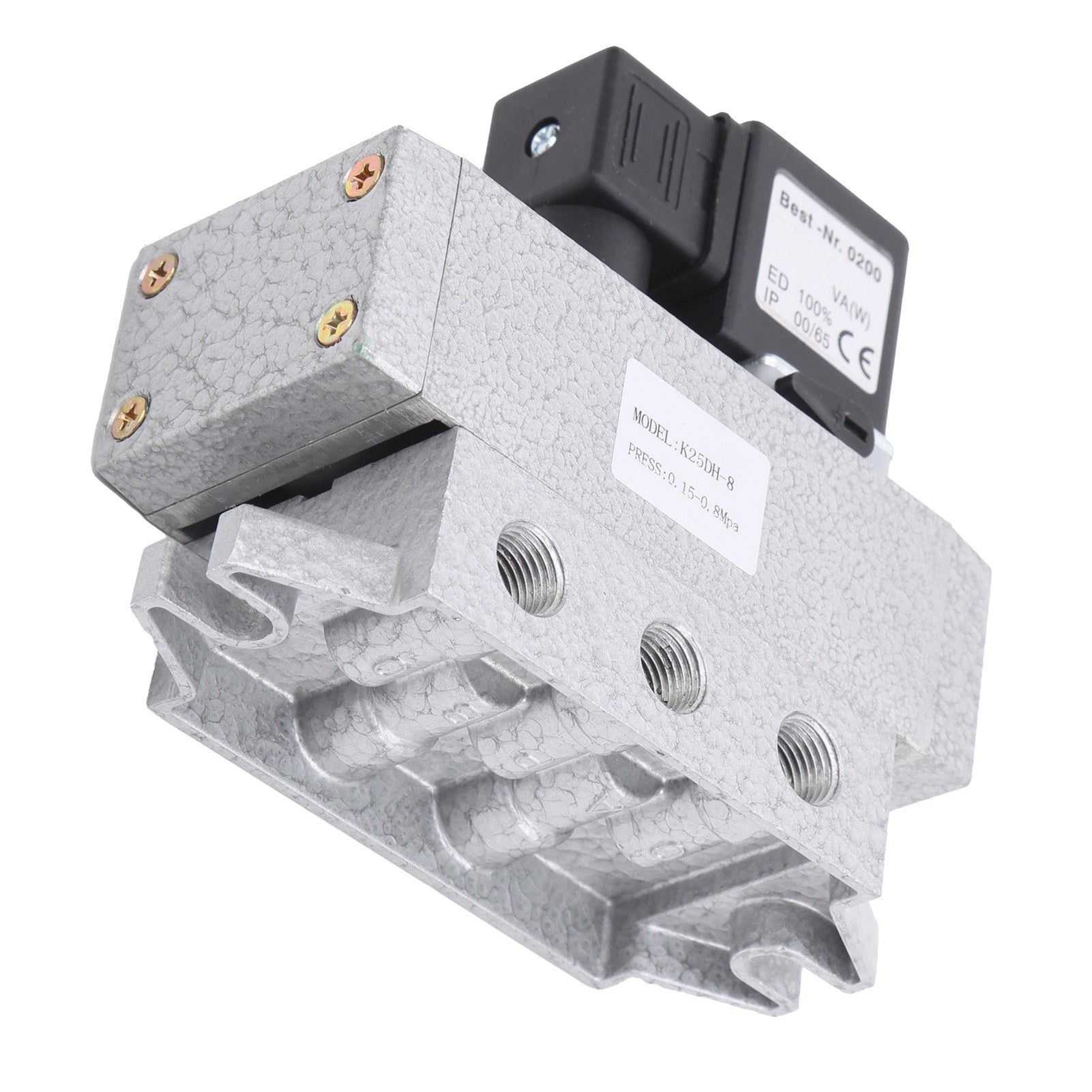 2 Position 5 Way Solenoid Valve Single Electric Control Industrial Supplies K25DH‑8AC 220V