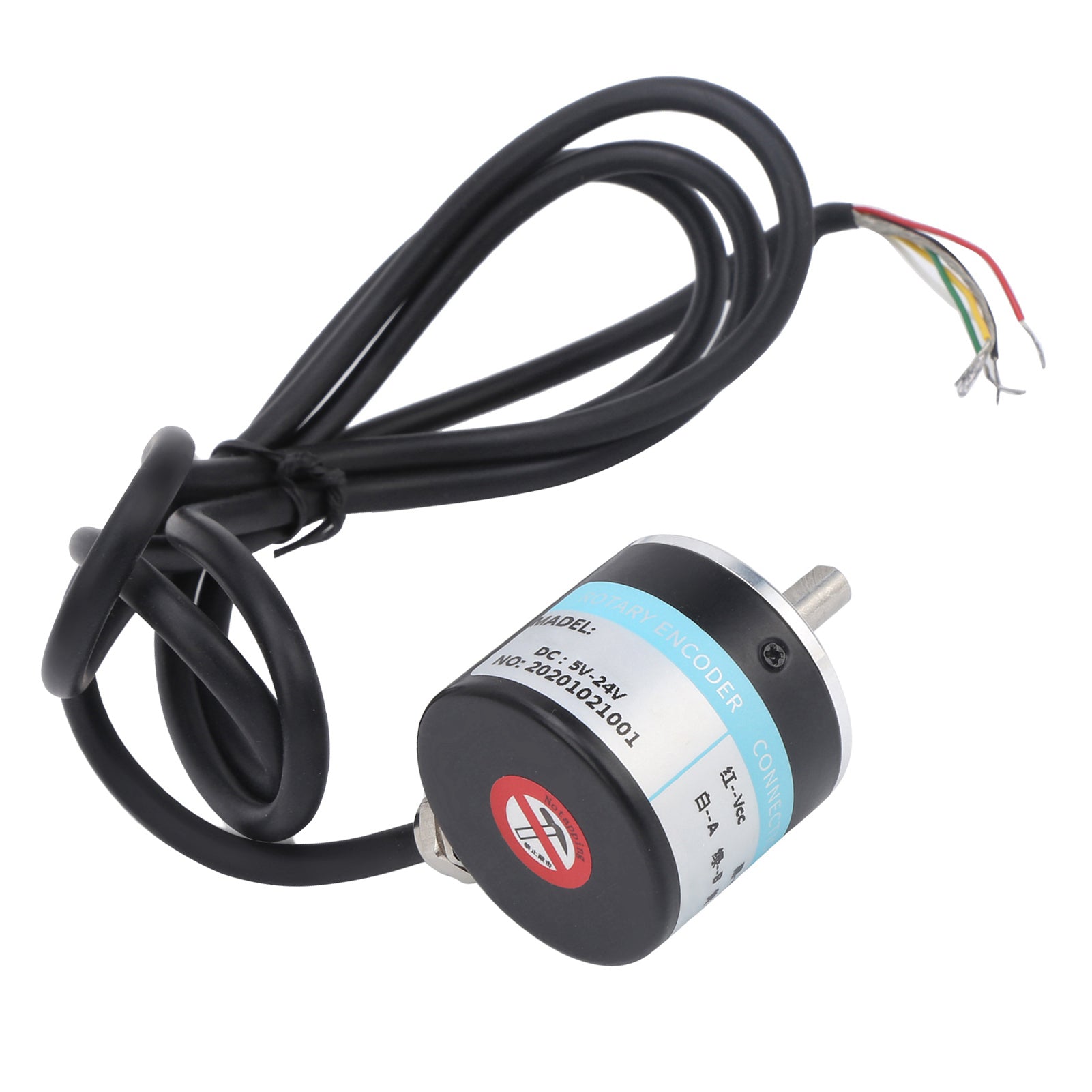 ABZ Encoder Incremental 3‑Phase 6mm Solid Shaft Motor Reducer Equipments DC5‑24VC38S6G5‑1600Z