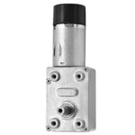 DC Worm Gear Motor 15mm Double Shaft Speed Reduction Drive Device with Encoder JGY‑370DC12V 23RPM