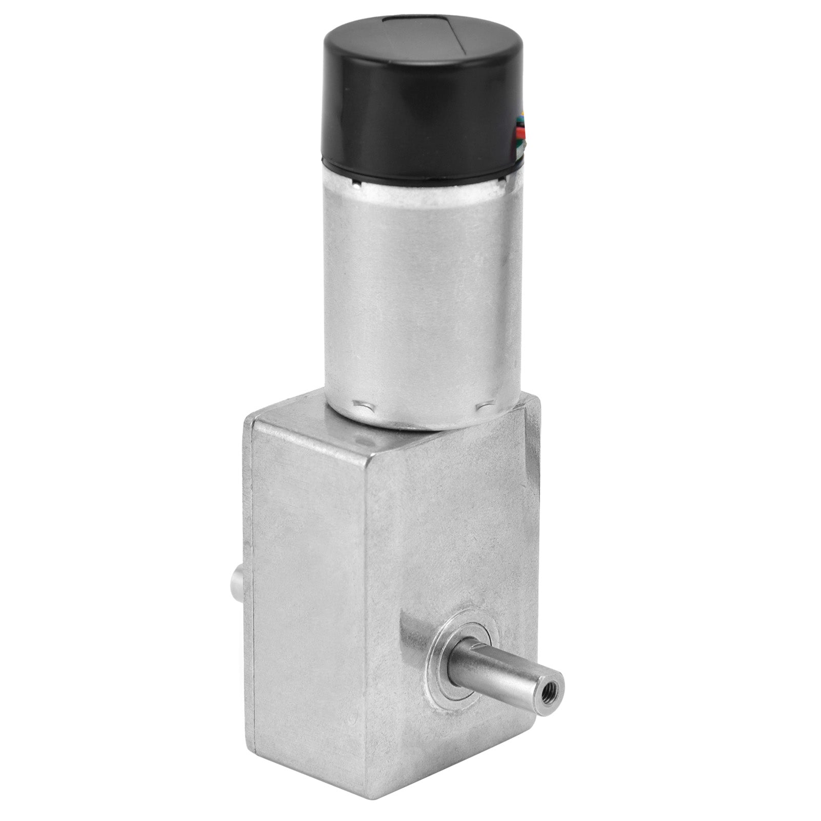 DC Worm Gear Motor 15mm Double Shaft Speed Reduction Drive Device with Encoder JGY‑370DC12V 23RPM