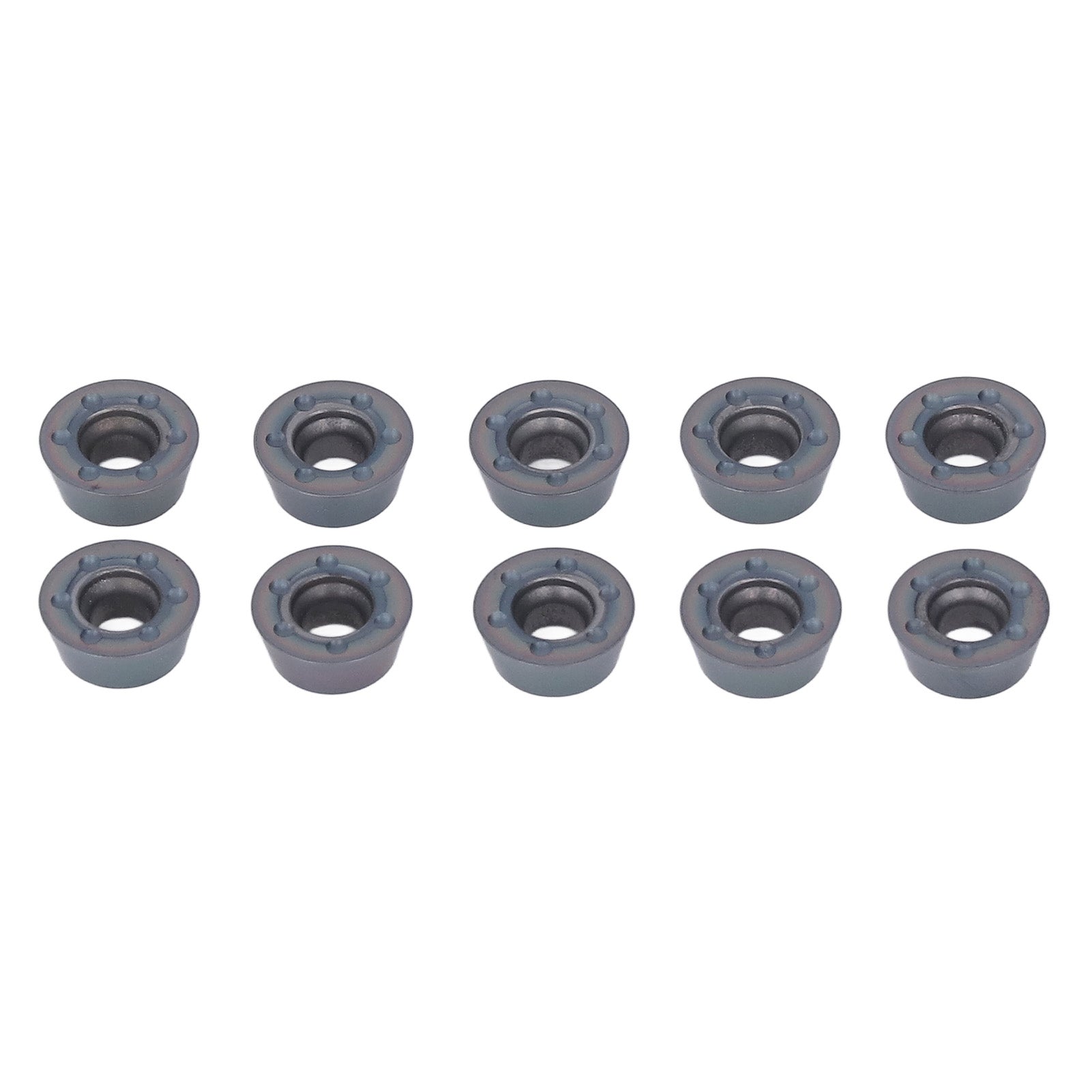 10 Pcs Lathe Carbide Blade Round Wood Turning Cutter High Precise Wear Proof CNC Milling Insert