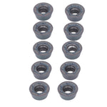 10 Pcs Lathe Carbide Blade Round Wood Turning Cutter High Precise Wear Proof CNC Milling Insert