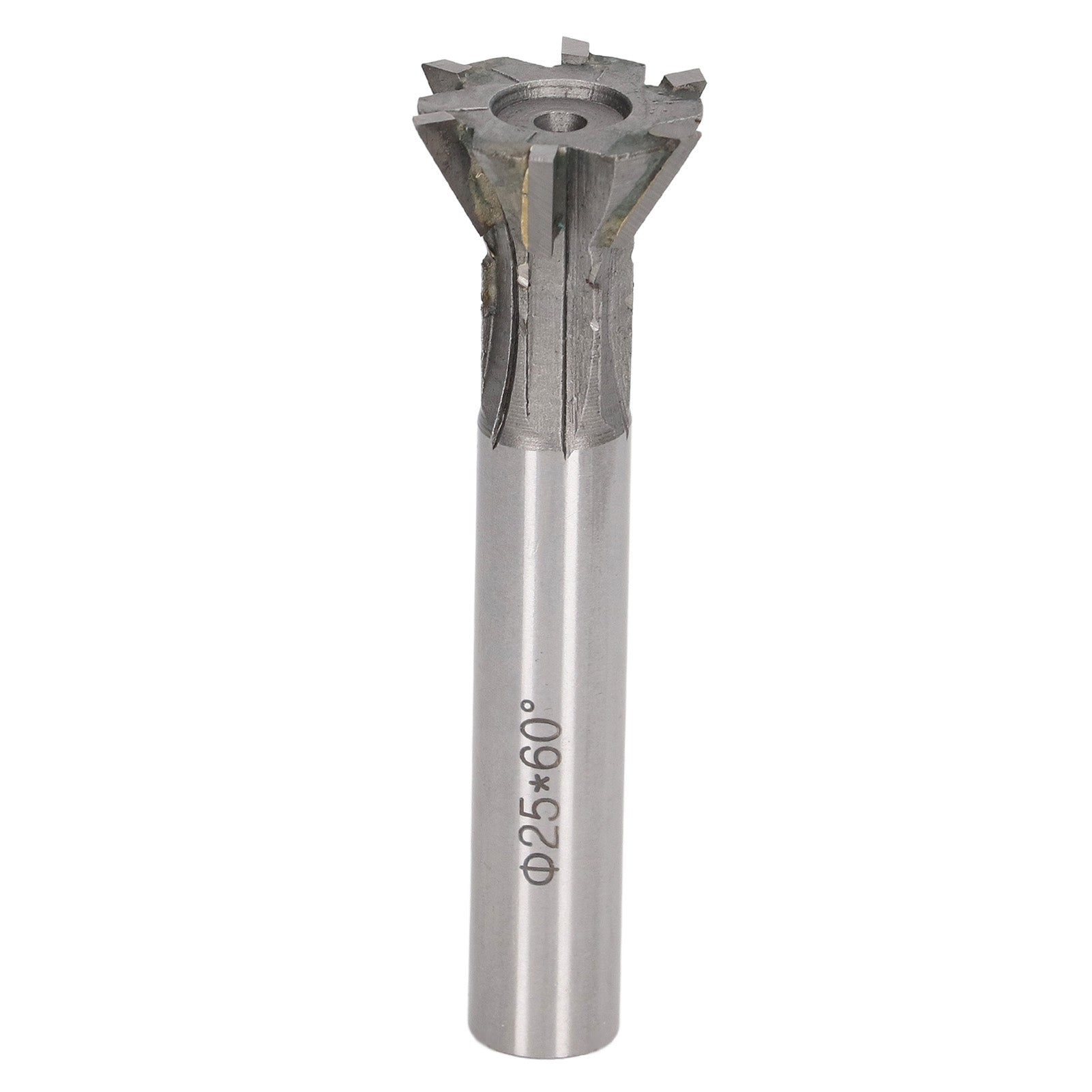 Milling Cutter Cemented Carbide 25mm Diameter 6 Flutes Dovetail Straight Shank for Lathe