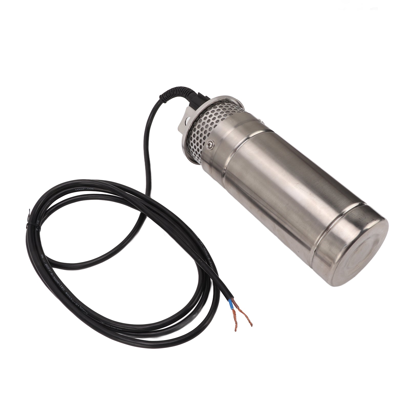 Submersible Deep Well Pump High Flow Solar Energy Stainless Steel Body Red Copper Coil Water Pump 1/2in 120W DC12V 10A