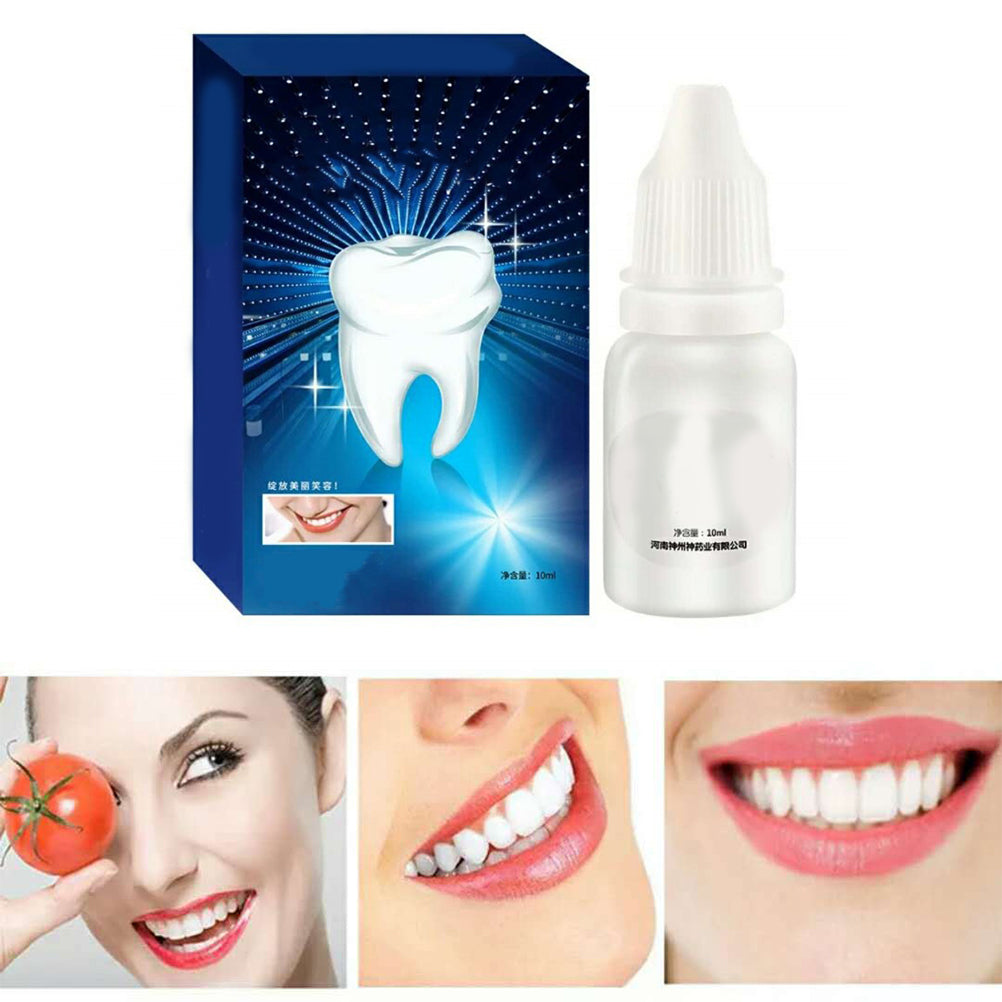 10ml Teeth Whitening Serum Powder Oral Hygiene Cleaning Serum Removal Tooth Bleaching Dental Tools