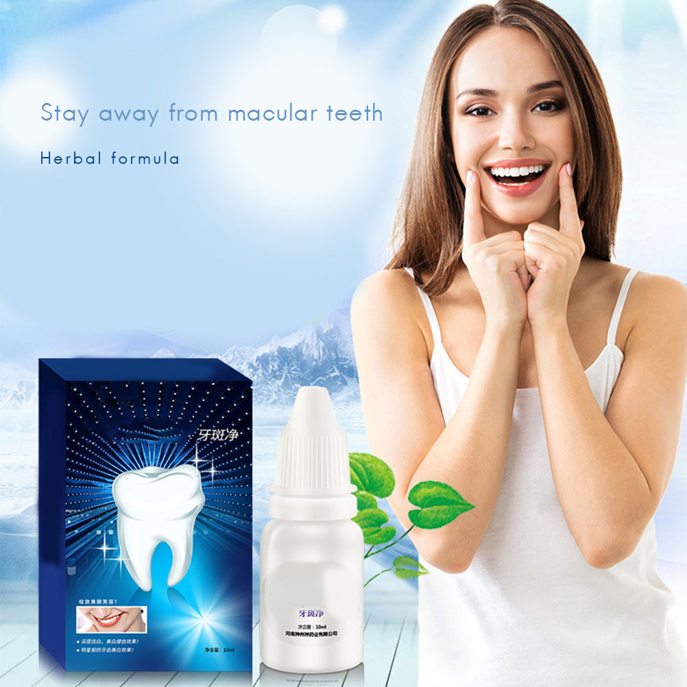 10ml Teeth Whitening Serum Powder Oral Hygiene Cleaning Serum Removal Tooth Bleaching Dental Tools