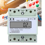 Single Phase 5-100A 230VAC Energy Meter DIN Rail Digital LCD Electric Power Consumption Meter