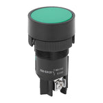 10PCs Plastic XB2 Flat Head Reset Control Button Switch 22mm  for Switching CircuitGreen EA131