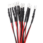 12V LED Light Emitting Diode with Wire Kit 3mm Round Head Highlight Lights Beads Purple Light