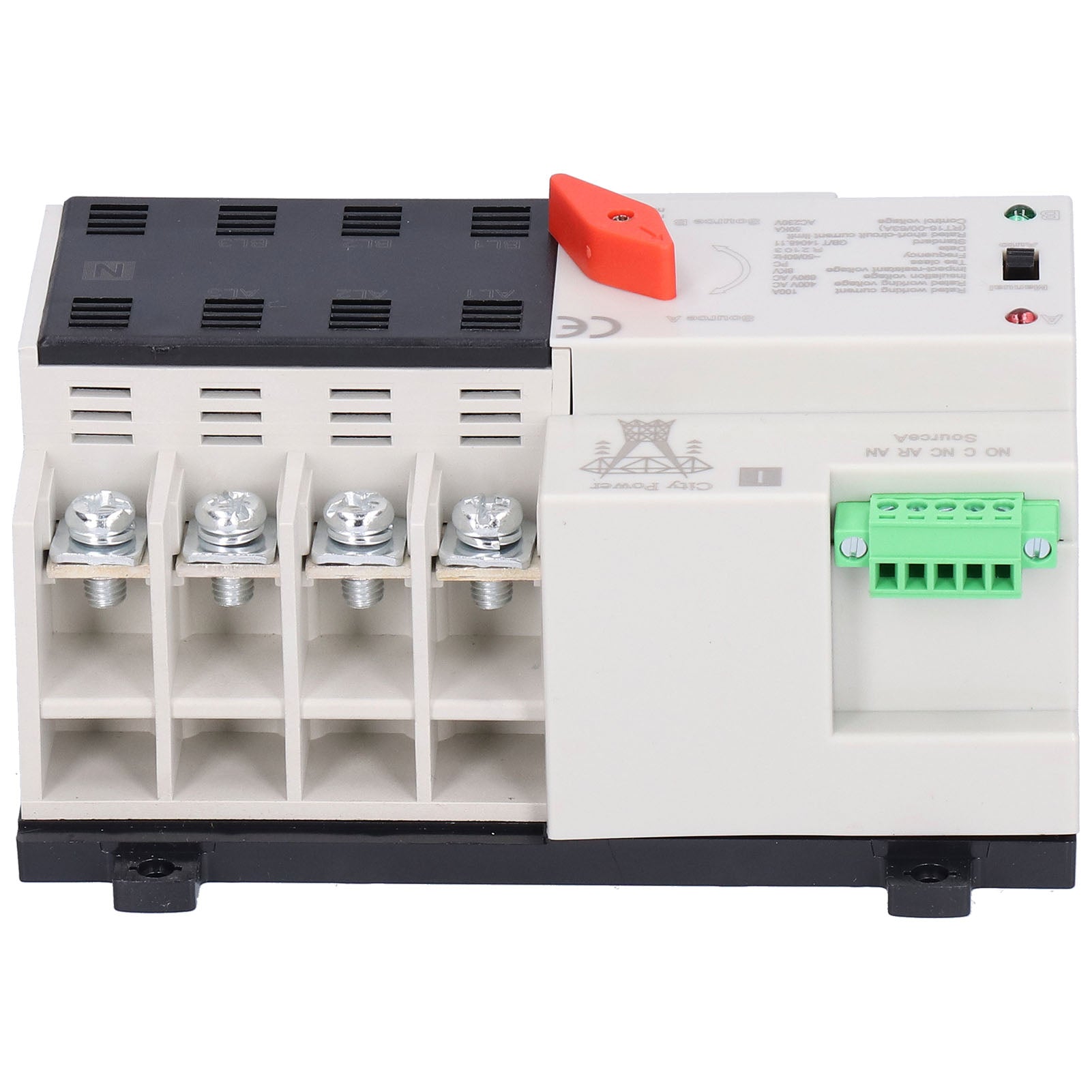 Automatic Transfer Switch 2‑Power Uninterruptible 4P 100A PC Isolation Type ATS 400V AC