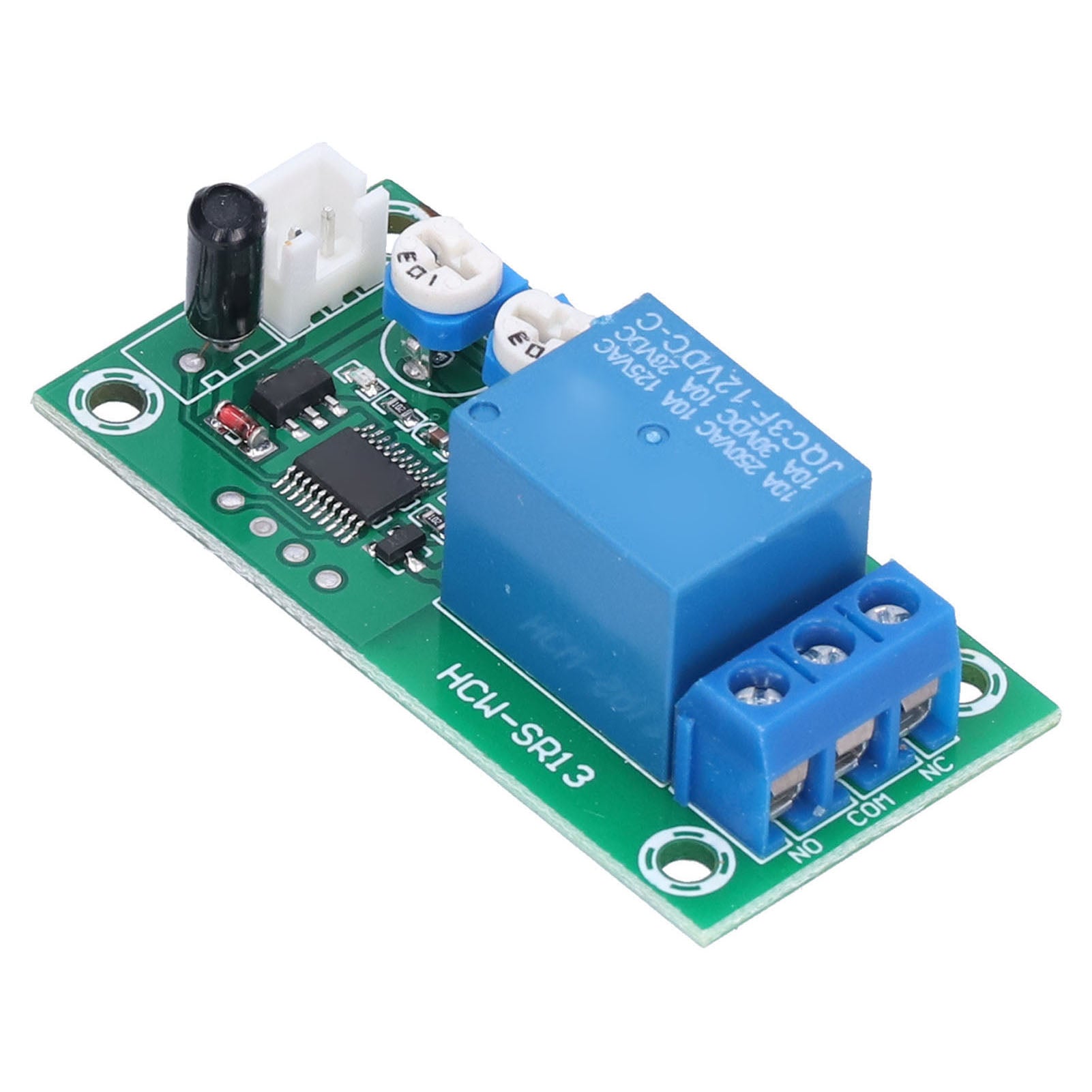 Vibration Module DC 12V Sensitivity Time Delay Adjustable Relay Switch Alarm Sensor Module