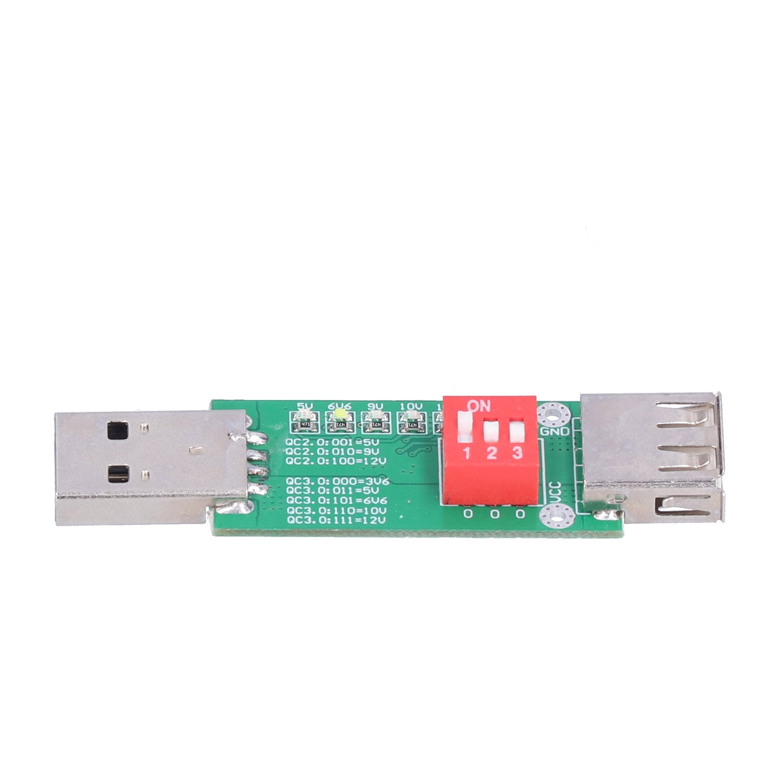 Test Board QC2.0 / QC3.0 Fast Charge Adapter Mobile Power Detection Module with Dial Switch