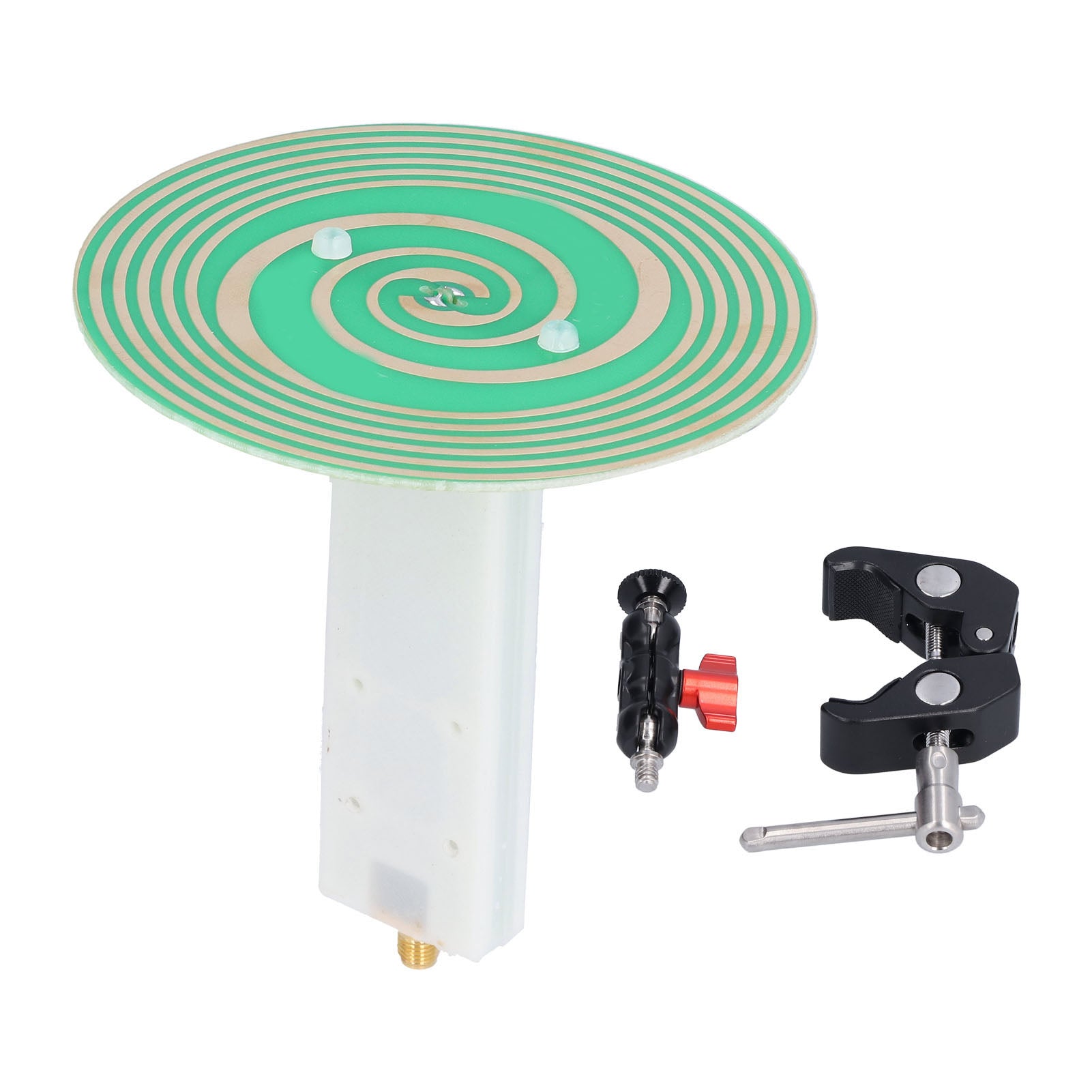 UWB Antenna Ultra Wideband Circularly Polarized 3dBi 900MHz‑7GHz R104 with Bracket