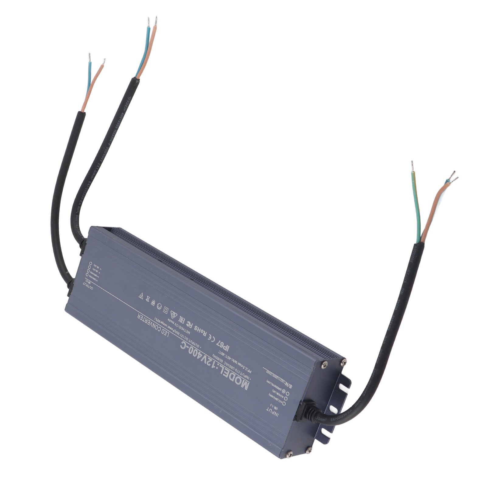 Waterproof LED Driver IP67 Constant Voltage Power Supplies Protection Chip 400W AC170‑265V12V 30A