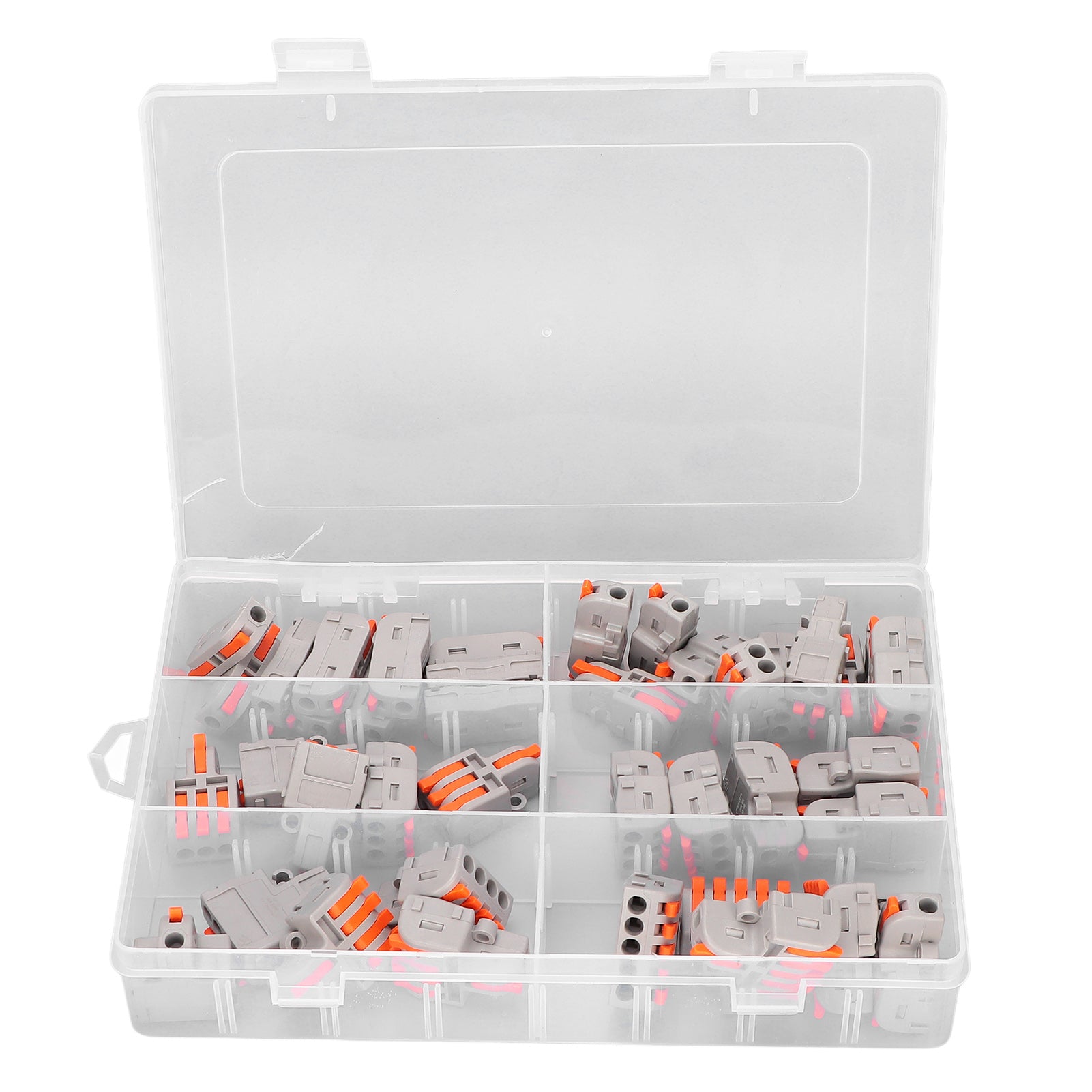 40Pcs Wire Conductor Connector Lever Splicing Terminal Set Kit for Socket Vehicle