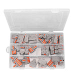 40Pcs Wire Conductor Connector Lever Splicing Terminal Set Kit for Socket Vehicle