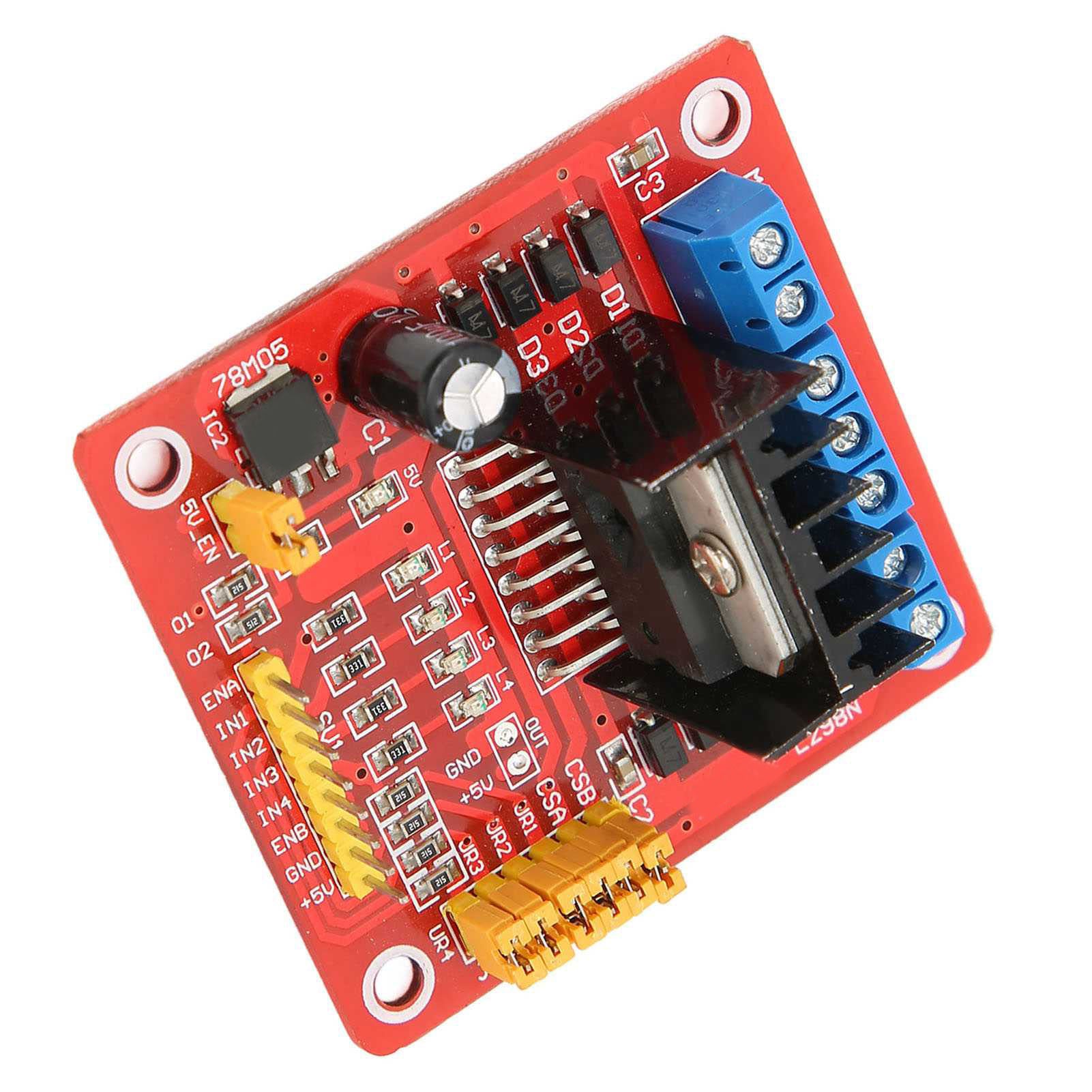 L298N Dual H Bridge DC Stepper Motor Driver Module Multifunctional Motor Controller Board
