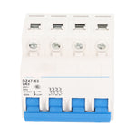 4P Miniature Circuit Breaker DIN Rail Mount Low Voltage Overload Protection Switch 400V 63A