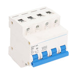 4P Miniature Circuit Breaker DIN Rail Mount Low Voltage Overload Protection Switch 400V 63A