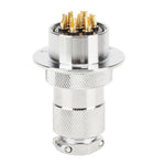 Aviation Plug Socket Compact Size Stable Performance Plugging Unplugging Resistance AC DC