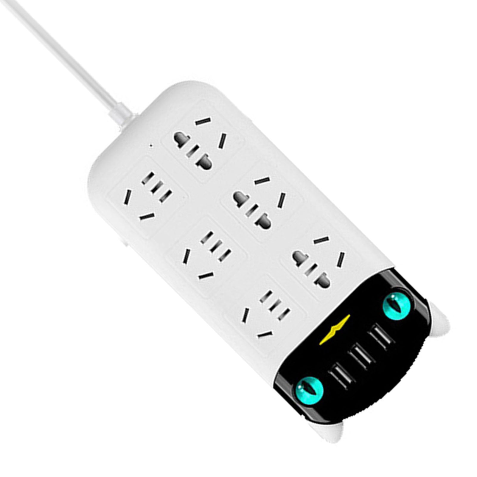 Power Strip Multifunctional USB Port ABS Flame Retardant Socket Strip for Home Office