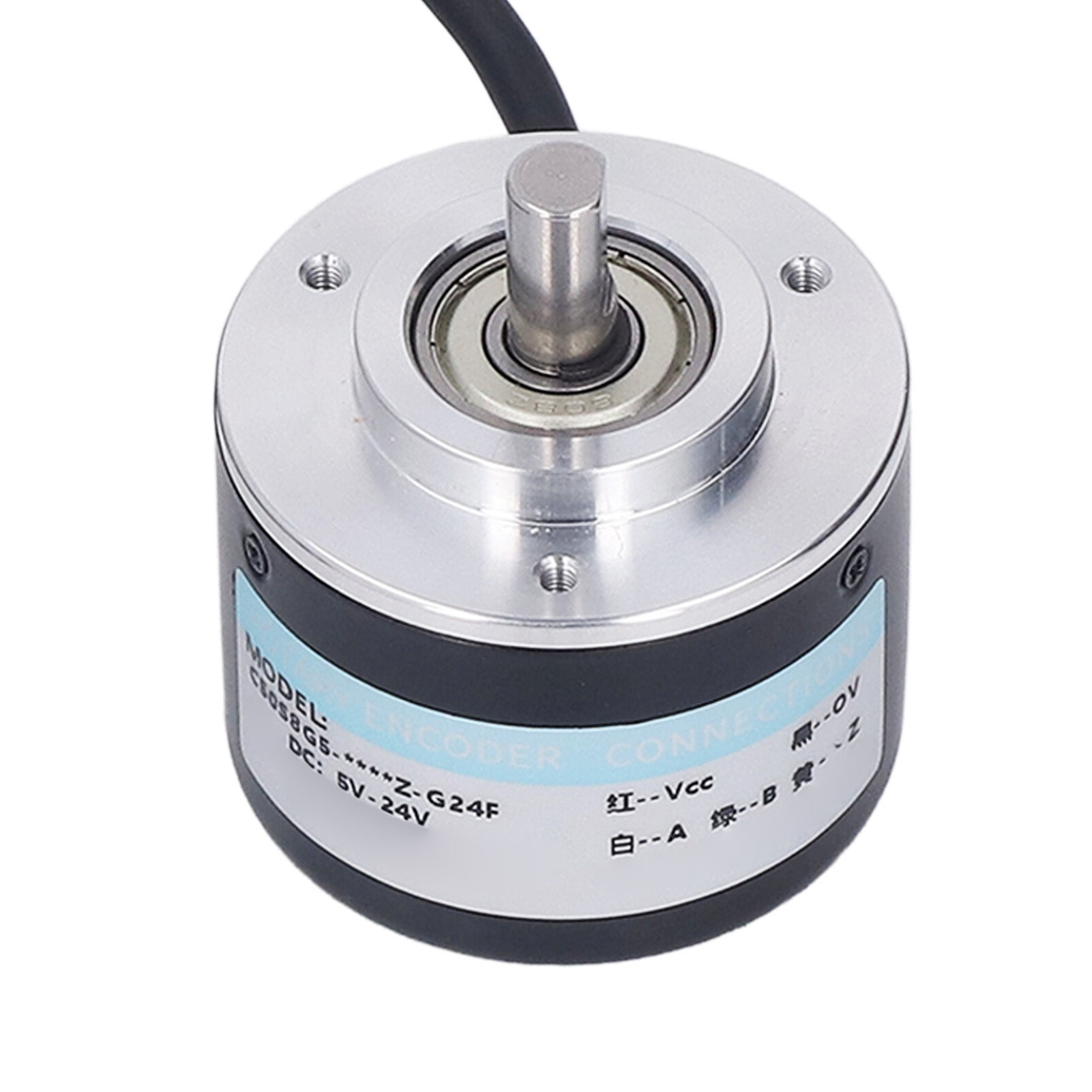 PNP Incremental Encoder IP50 50mm Outer Diameter 2 Phase Incremental Encoder for Intelligent Control DC5‑24V 1200P/R