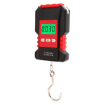 Digital Hanging Scale Waterproof Panel Stainless Steel Portable Fishing Scale with S Shape Hook 0-50kg