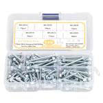 110Pcs Self Drilling Screw Hex Washer Head M4.2 6 Sizes Fastener Assortment Set Kit