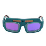 Solar Auto Darkening Welding Goggle Arc and Strong Light Protection Dimming Glasses Dark Green
