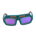 Solar Auto Darkening Welding Goggle Arc and Strong Light Protection Dimming Glasses Dark Green