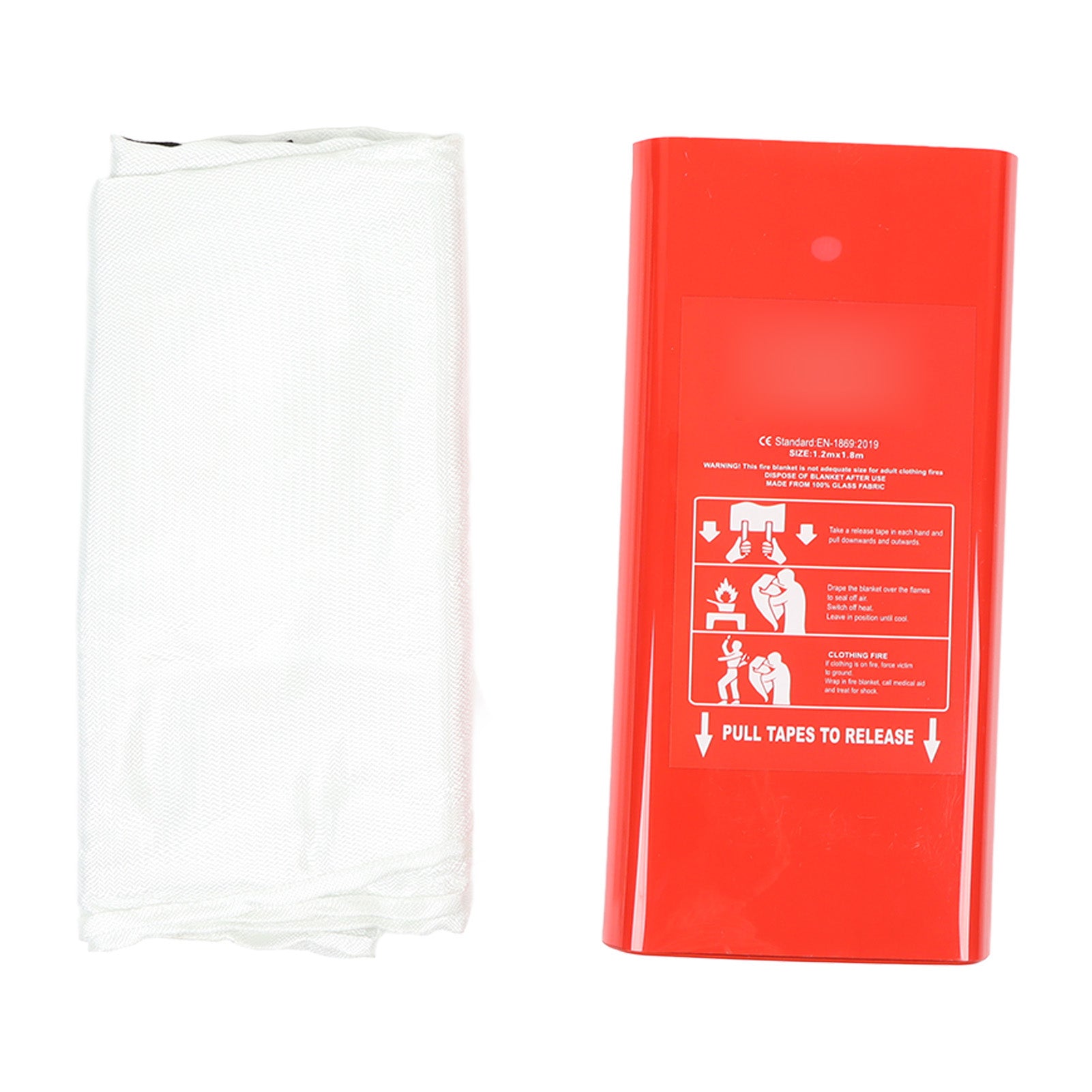 Fire Blanket Glass Fiber Flame Retardant Emergency Blanket for Hotels Offices Cars Families