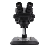 Black Binocular Stereo Microscope Set with Light Source Eyepiece 10X Binocular Microscope Kit 100‑240V UK Plug