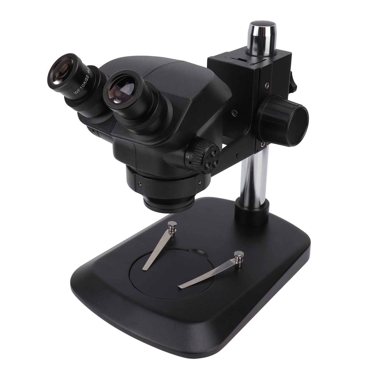 Black Binocular Stereo Microscope Set with Light Source Eyepiece 10X Binocular Microscope Kit 100‑240V UK Plug