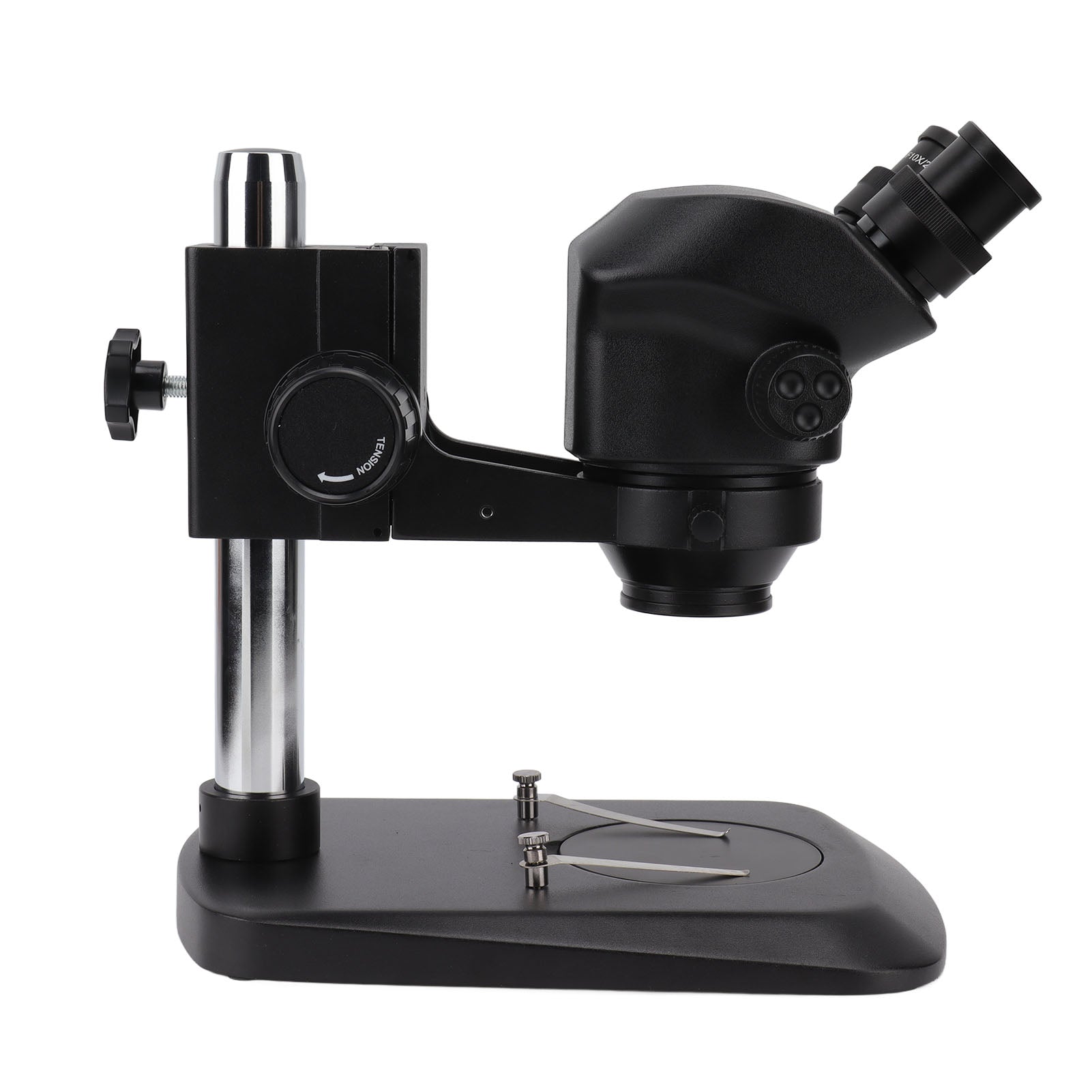 Black Binocular Stereo Microscope Set with Light Source Eyepiece 10X Binocular Microscope Kit 100‑240V UK Plug
